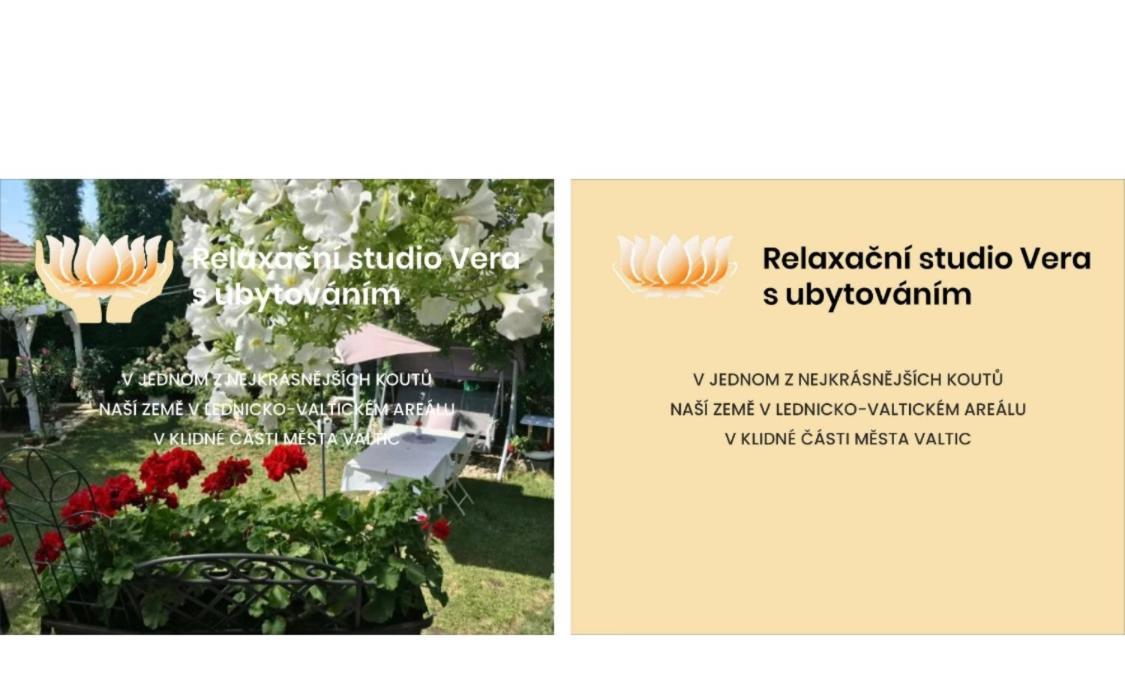 Relaxacni Studio Vera S Ubytovanim Вальтице Экстерьер фото